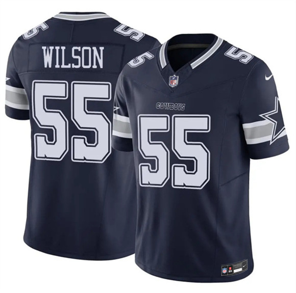 Dallas Cowboys #55 Logan Wilson Navy 2025 F.U.S.E Vapor Untouchable Limited Football Stitched Jersey Dallas Cowboys #55 Logan Wilson Navy 2025 F.U.S.E Vapor Untouchable Limited Football Stitched Jersey