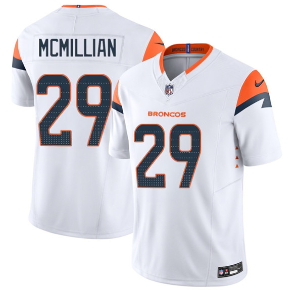 Denver Broncos #29 Ja'Quan McMillan White 2025 F.U.S.E. Vapor Limited Football Stitched Jersey