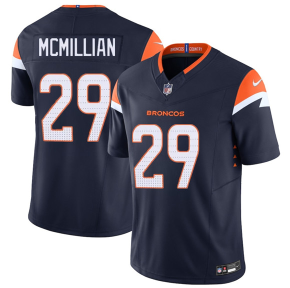 Denver Broncos #29 Ja'Quan McMillan Navy F.U.S.E. Vapor Limited Football Stitched Jersey