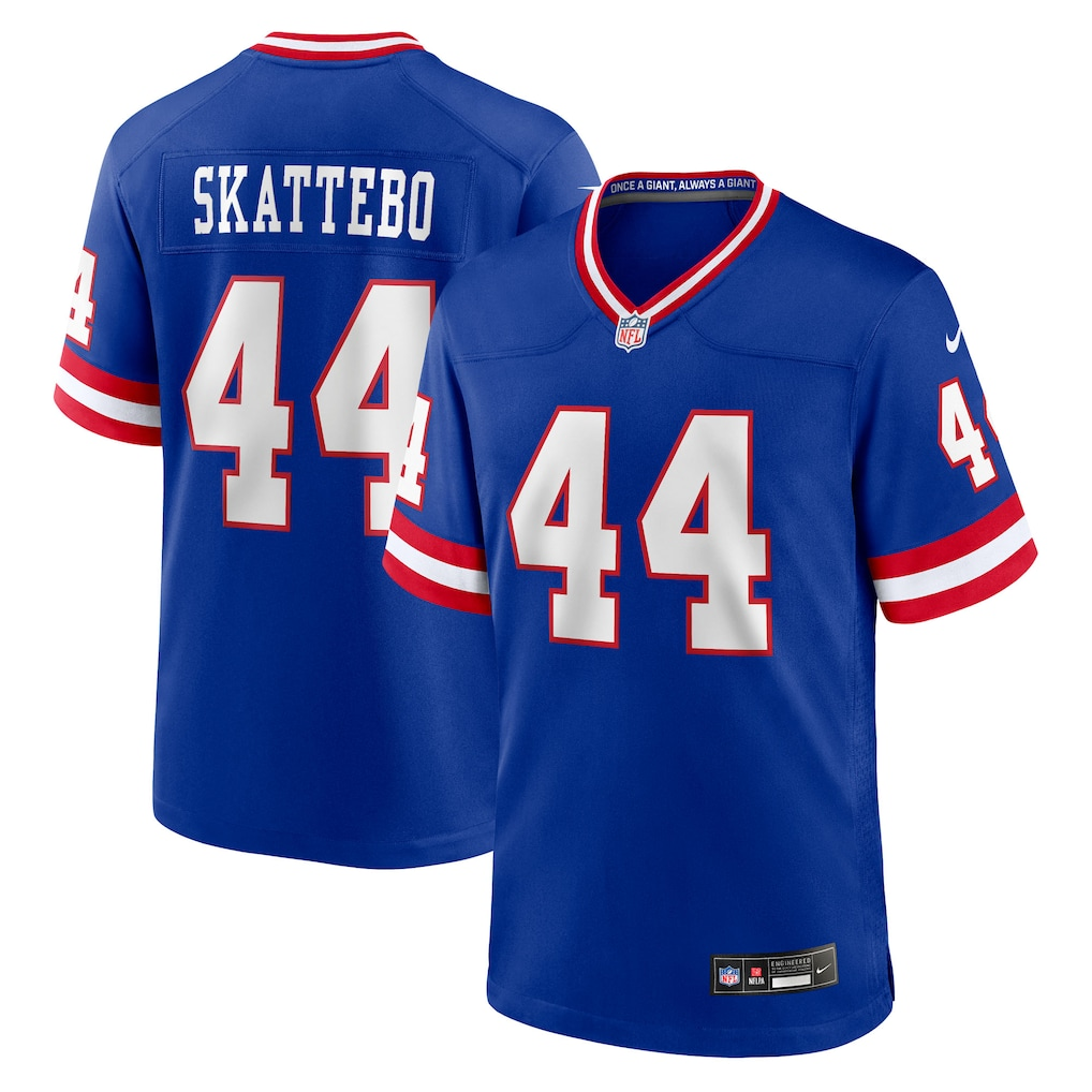New York Giants #44 Cam Skattebo Royal Vapor Limited Stitched Football Jersey New York Giants #44 Cam Skattebo Royal Vapor Limited Stitched Football Jersey