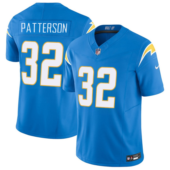 Los Angeles Chargers #32 Jaret Patterson Blue 2025 F.U.S.E. Vapor Limited Football Stitched Jersey