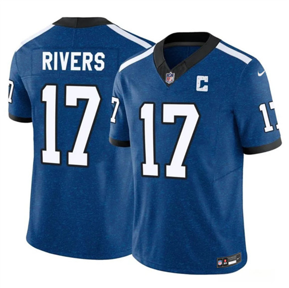 Indianapolis Colts #17 Philip Rivers Blue 2025 F.U.S.E. Throwback Vapor Limited Football Stitched Jersey Indianapolis Colts #17 Philip Rivers Blue 2025 F.U.S.E. Throwback Vapor Limited Football Stitched Jersey