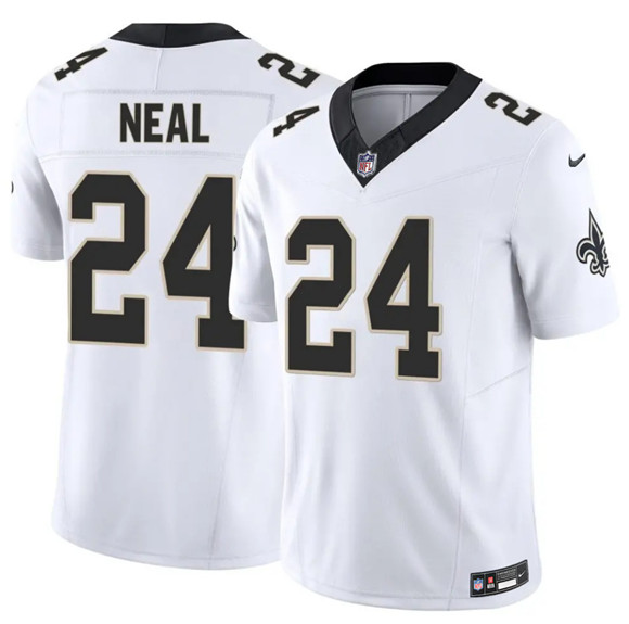New Orleans Saints #24 Devin Neal White 2025 F.U.S.E Vapor Limited Football Stitched Jersey