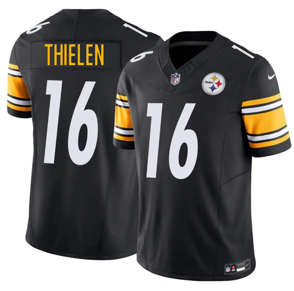Pittsburgh Steelers #16 Adam Thielen Black 2025 F.U.S.E. Vapor Limited Football Stitched Jersey
