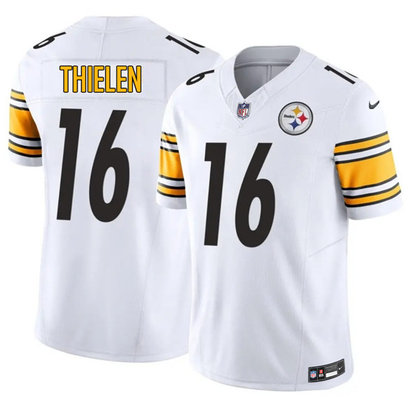Pittsburgh Steelers #16 Adam Thielen White 2025 F.U.S.E. Vapor Limited Football Stitched Jersey
