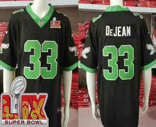 Philadelphia Eagles #33 Cooper DeJean Limited Black Alternate Super Bowl LIX Vapor Jersey