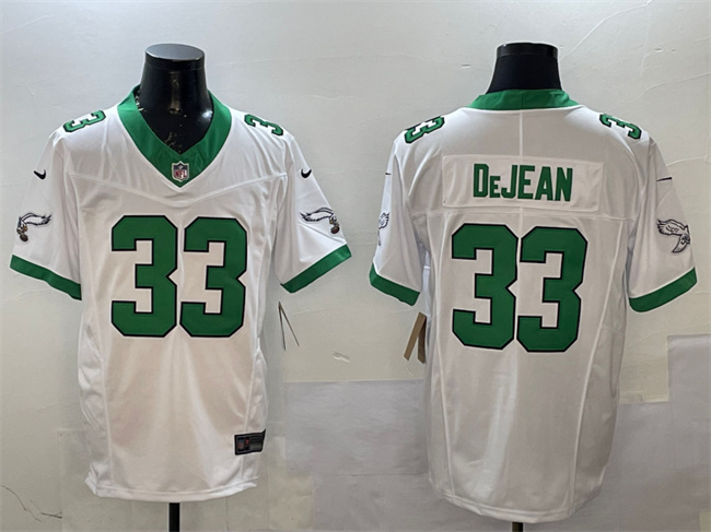 Philadelphia Eagles #33 Cooper DeJean White F.U.S.E Vapor Untouchable Limited Stitched Football Jersey