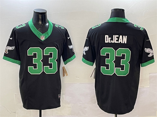 Philadelphia Eagles #33 Cooper DeJean Black F.U.S.E Vapor Untouchable Limited Stitched Football Jersey