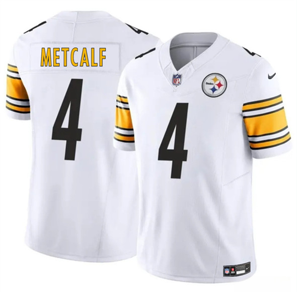 Pittsburgh Steelers #4 DK Metcalf White 2024 F.U.S.E. Vapor Untouchable Limited Football Stitched Jersey