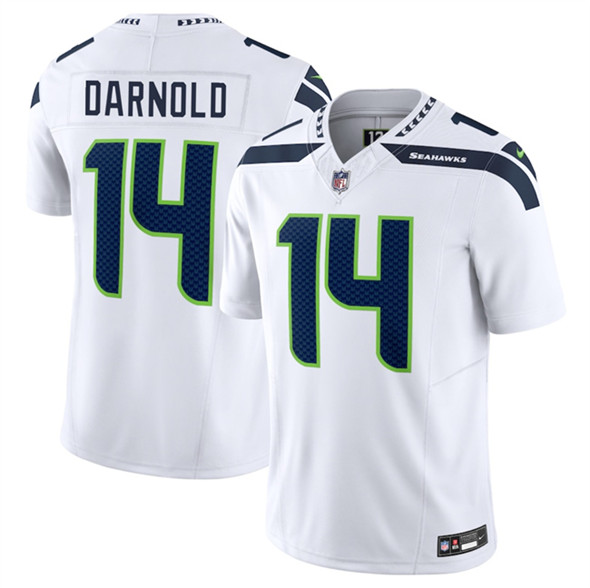 Seattle Seahawks #14 Sam Darnold White 2024 F.U.S.E. Vapor Limited Football Stitched Jersey