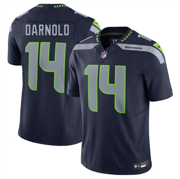 Seattle Seahawks #14 Sam Darnold Navy 2024 F.U.S.E Vapor Limited Football Stitched Jersey