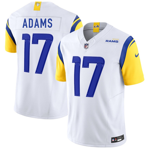 Los Angeles Rams #17 Davante Adams White 2024 F.U.S.E. Vapor Untouchable Limited Football Stitched Jersey Los Angeles Rams #17 Davante Adams White 2024 F.U.S.E. Vapor Untouchable Limited Football Stitched Jersey