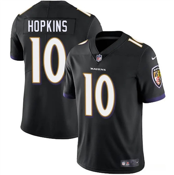 Baltimore Ravens #10 DeAndre Hopkins Black Vapor Limited Football Jersey