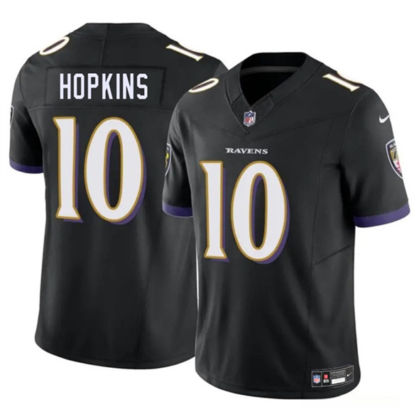 Baltimore Ravens #10 DeAndre Hopkins Black 2025 F.U.S.E. Vapor Limited Football Jersey