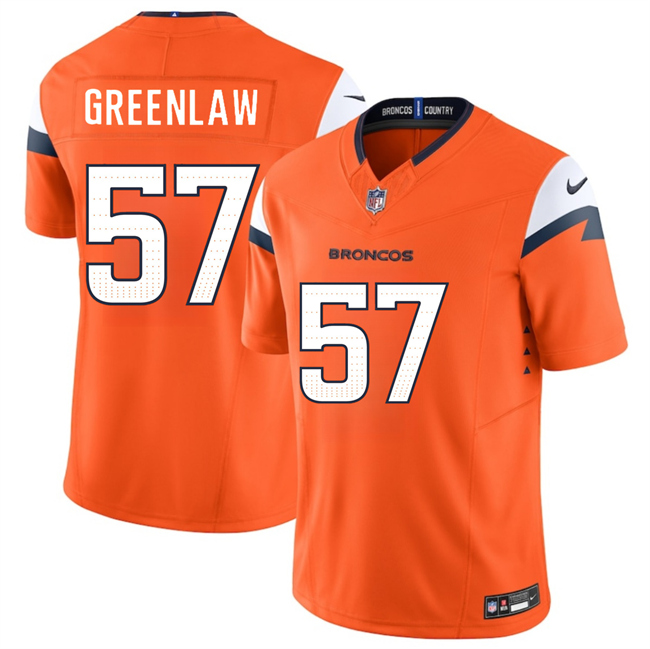 Denver Broncos #57 Dre Greenlaw Orange 2025 F.U.S.E. Vapor Limited Football Stitched Jersey