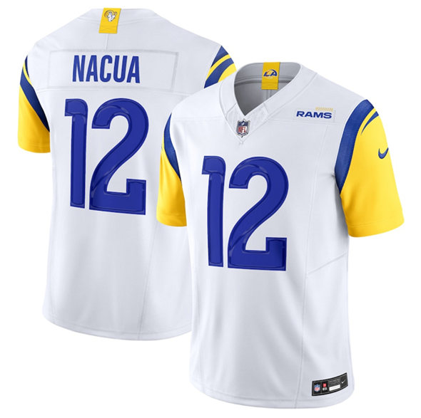 Los Angeles Rams #12 Puka Nacua White 2024 F.U.S.E. Vapor Untouchable Football Stitched Jersey Los Angeles Rams #12 Puka Nacua White 2024 F.U.S.E. Vapor Untouchable Football Stitched Jersey