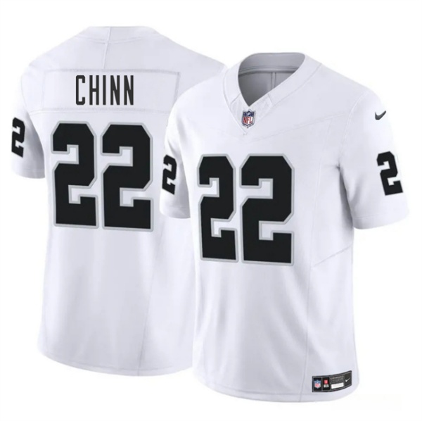 Las Vegas Raiders #22 Jeremy Chinn White 2025 F.U.S.E. Vapor Football Stitched Jersey