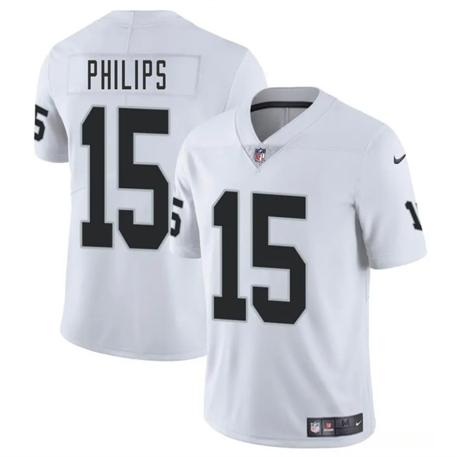 Las Vegas Raiders #15 Kyle Philips White 2025 Vapor Football Stitched Jersey