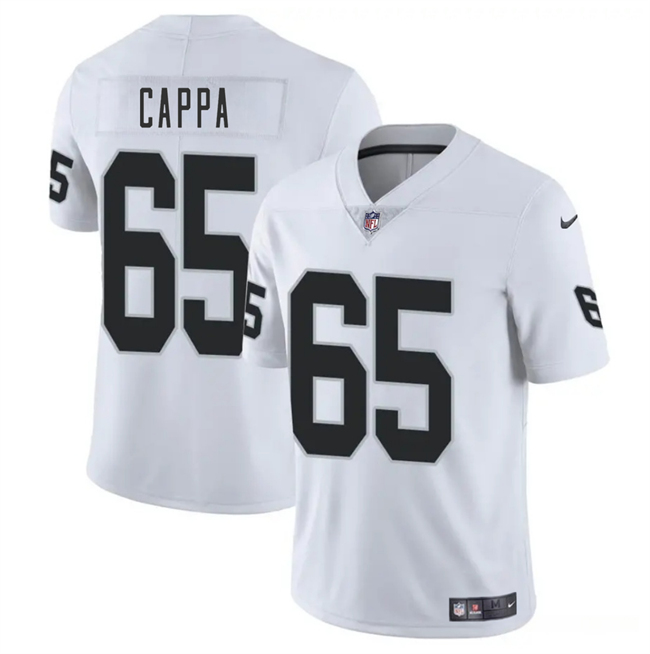 Las Vegas Raiders #65 Alex Cappa White 2025 Vapor Football Stitched Jersey
