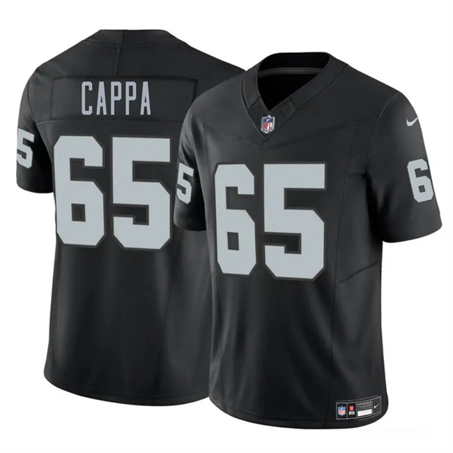 Las Vegas Raiders #65 Alex Cappa Black 2025 F.U.S.E. Vapor Football Stitched Jersey