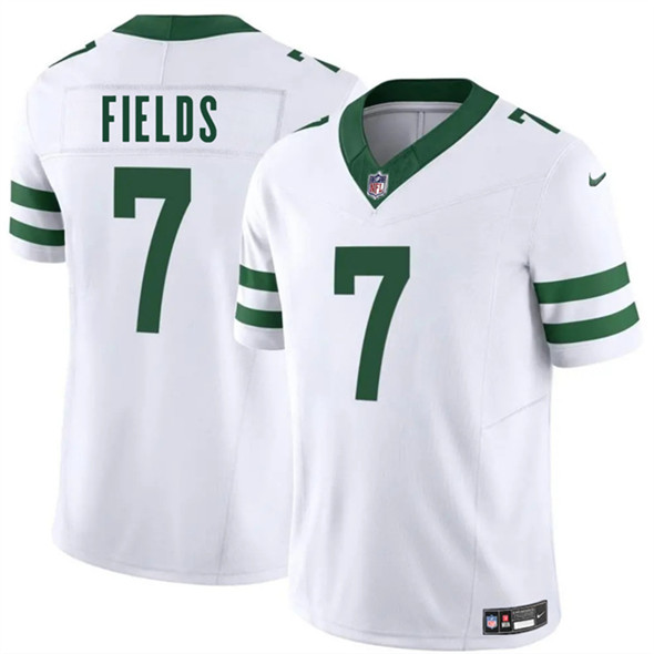 New York Jets #7 Justin Fields White 2025 F.U.S.E. Vapor Untouchable Limited Football Stitched Jersey