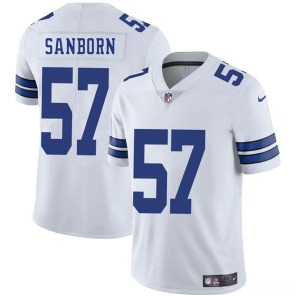 Dallas Cowboys #57 Jack Sanborn White 2025 Vapor Untouchable Limited Football Stitched Jersey