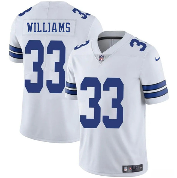Dallas Cowboys #33 Javonte Williams White 2025 Vapor Untouchable Limited Football Stitched Jersey