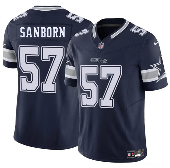 Dallas Cowboys #57 Jack Sanborn Navy 2025 F.U.S.E. Vapor Untouchable Limited Football Stitched Jersey Dallas Cowboys #57 Jack Sanborn Navy 2025 F.U.S.E. Vapor Untouchable Limited Football Stitched Jersey