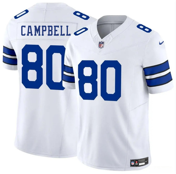 Dallas Cowboys #80 Parris Campbell White 2025 F.U.S.E. Vapor Untouchable Limited Football Stitched Jersey