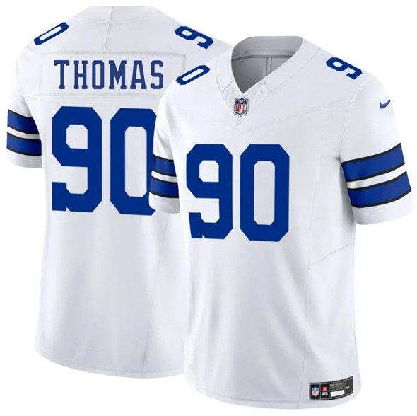 Dallas Cowboys #90 Solomon Thomas White 2025 F.U.S.E. Vapor Untouchable Limited Football Stitched Jersey