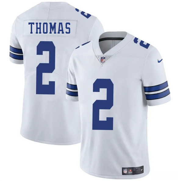 Dallas Cowboys #2 Juanyeh Thomas White 2025 Vapor Untouchable Limited Football Stitched Jersey