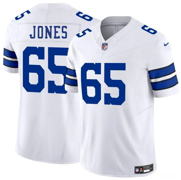 Dallas Cowboys #65 Robert Jones White 2025 F.U.S.E. Vapor Untouchable Limited Football Stitched Jersey