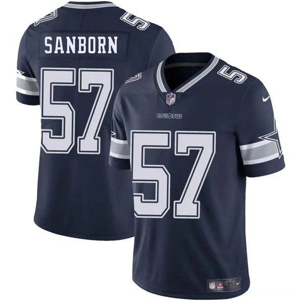 Dallas Cowboys #57 Jack Sanborn Navy 2025 Vapor Untouchable Limited Football Stitched Jersey