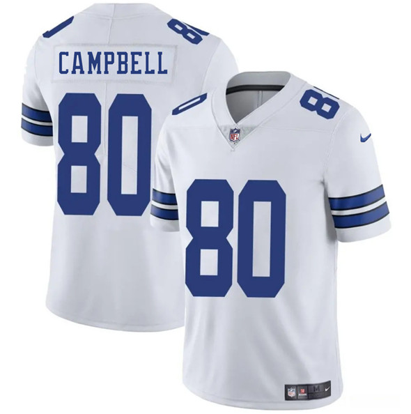 Dallas Cowboys #80 Parris Campbell White 2025 Vapor Untouchable Limited Football Stitched Jersey