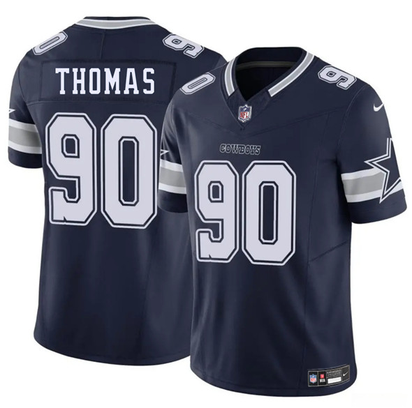 Dallas Cowboys #90 Solomon Thomas Navy 2025 F.U.S.E. Vapor Untouchable Limited Football Stitched Jersey