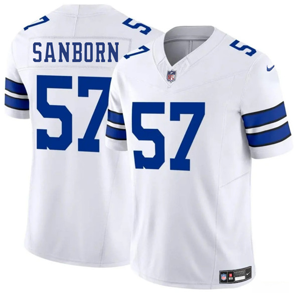 Dallas Cowboys #57 Jack Sanborn White 2025 F.U.S.E. Vapor Untouchable Limited Football Stitched Jersey