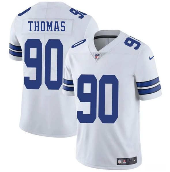 Dallas Cowboys #90 Solomon Thomas White 2025 Vapor Untouchable Limited Football Stitched Jersey