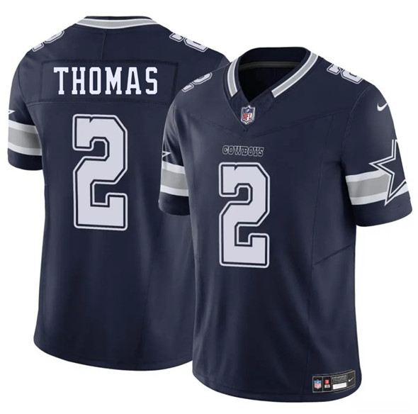 Dallas Cowboys #2 Juanyeh Thomas Navy 2025 F.U.S.E. Vapor Untouchable Limited Football Stitched Jersey Dallas Cowboys #2 Juanyeh Thomas Navy 2025 F.U.S.E. Vapor Untouchable Limited Football Stitched Jersey