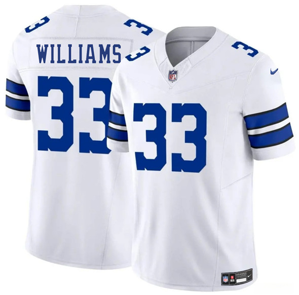 Dallas Cowboys #33 Javonte Williams White 2025 F.U.S.E. Vapor Untouchable Limited Football Stitched Jersey