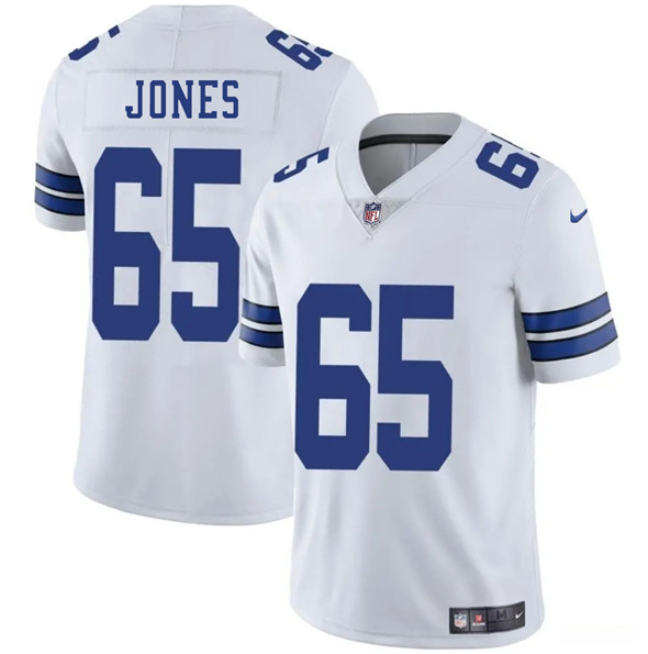 Dallas Cowboys #65 Robert Jones White 2025 Vapor Untouchable Limited Football Stitched Jersey