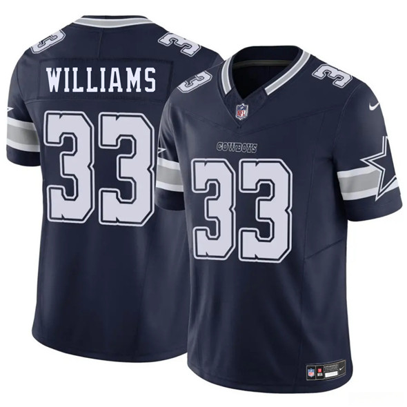 Dallas Cowboys #33 Javonte Williams Navy 2025 F.U.S.E. Vapor Untouchable Limited Football Stitched Jersey