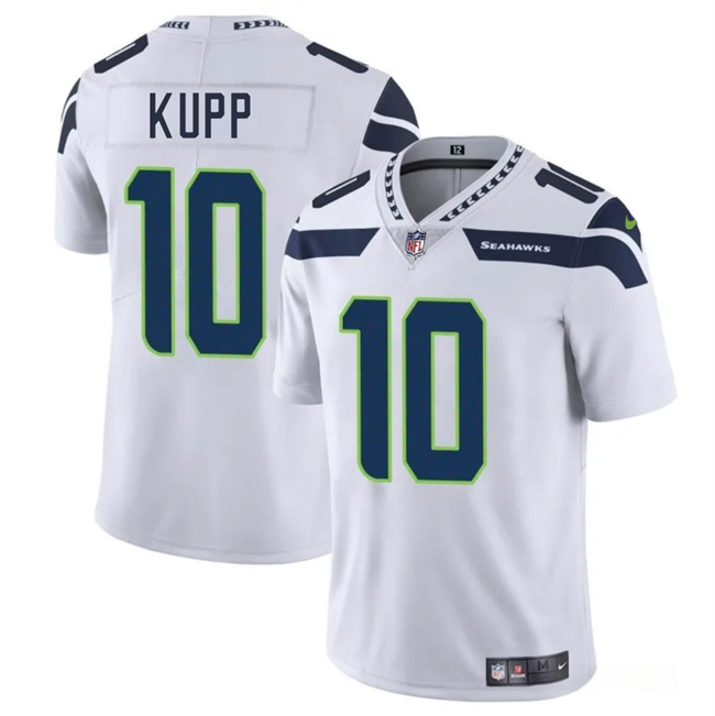Seattle Seahawks #10 Cooper Kupp White 2025 Vapor Limited Football Stitched Jersey