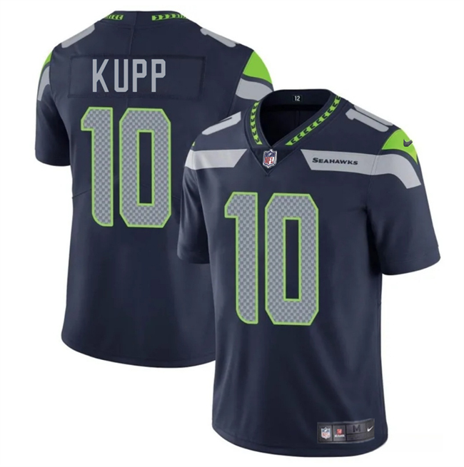 Seattle Seahawks #10 Cooper Kupp Navy 2025 Vapor Limited Football Stitched Jersey