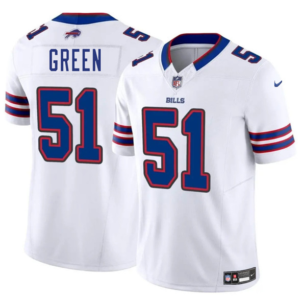 Buffalo Bills #51 Kendrick Green White 2025 F.U.S.E. Vapor Untouchable Limited Football Stitched Jersey