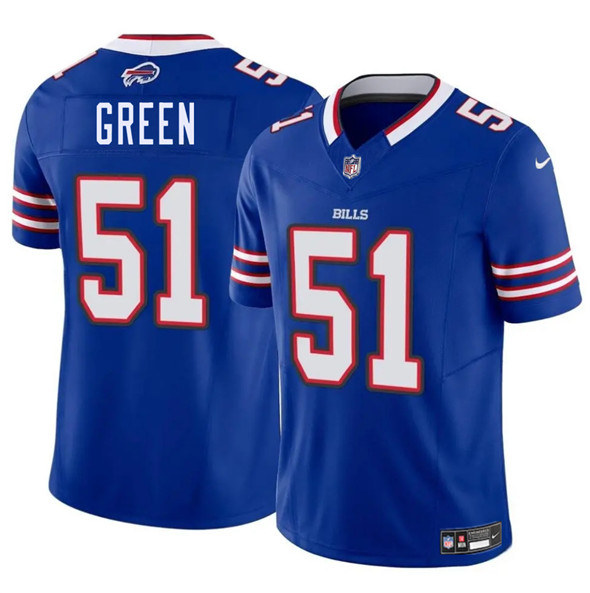Buffalo Bills #51 Kendrick Green Blue 2025 F.U.S.E. Vapor Untouchable Limited Football Stitched Jersey