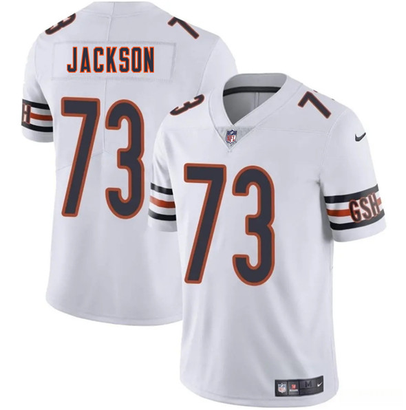 Chicago Bears #73 Jonah Jackson White 2025 Vapor Football Stitched Jersey