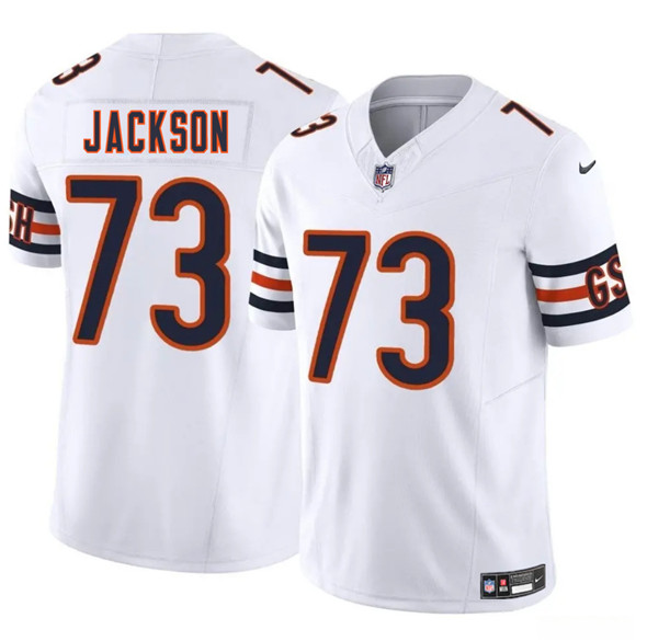 Chicago Bears #73 Jonah Jackson White 2025 F.U.S.E. Vapor Football Stitched Jersey