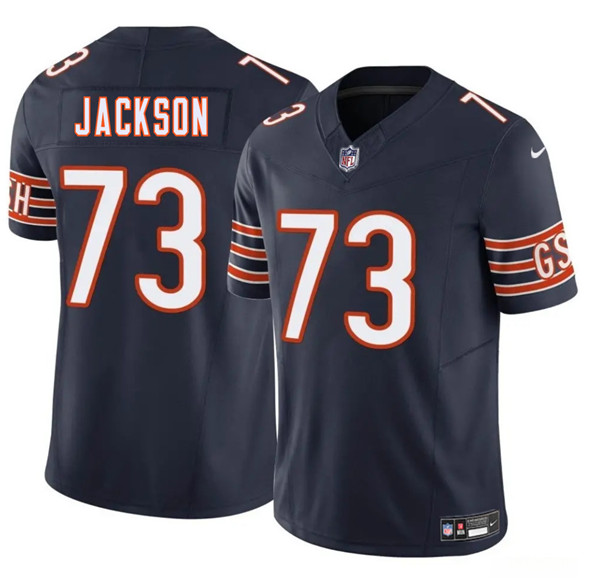 Chicago Bears #73 Jonah Jackson Navy 2025 F.U.S.E. Vapor Football Stitched Jersey