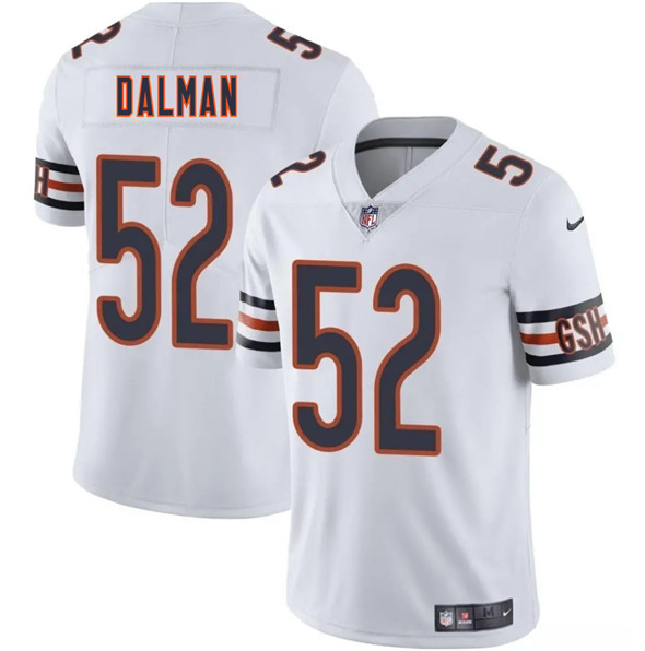 Chicago Bears #52 Drew Dalman White 2025 Vapor Football Stitched Jersey Chicago Bears #52 Drew Dalman White 2025 Vapor Football Stitched Jersey