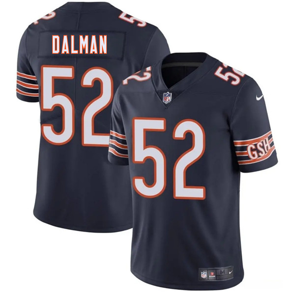 Chicago Bears #52 Drew Dalman Navy 2025 Vapor Football Stitched Jersey Chicago Bears #52 Drew Dalman Navy 2025 Vapor Football Stitched Jersey